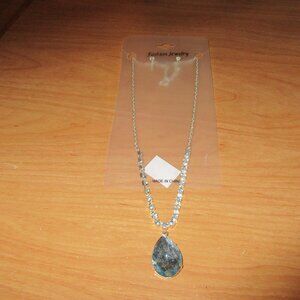 Set of necklace and earrings